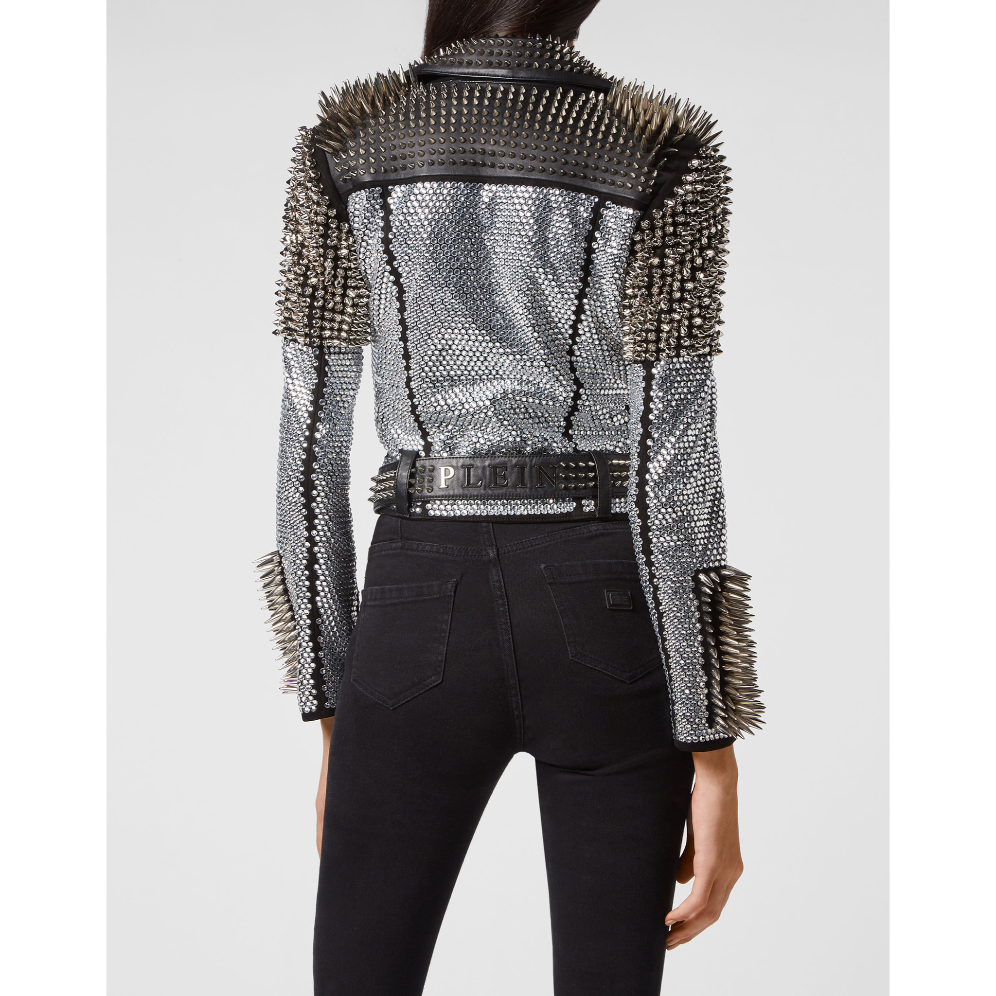 PHILIPP PLEIN Biker de cuero