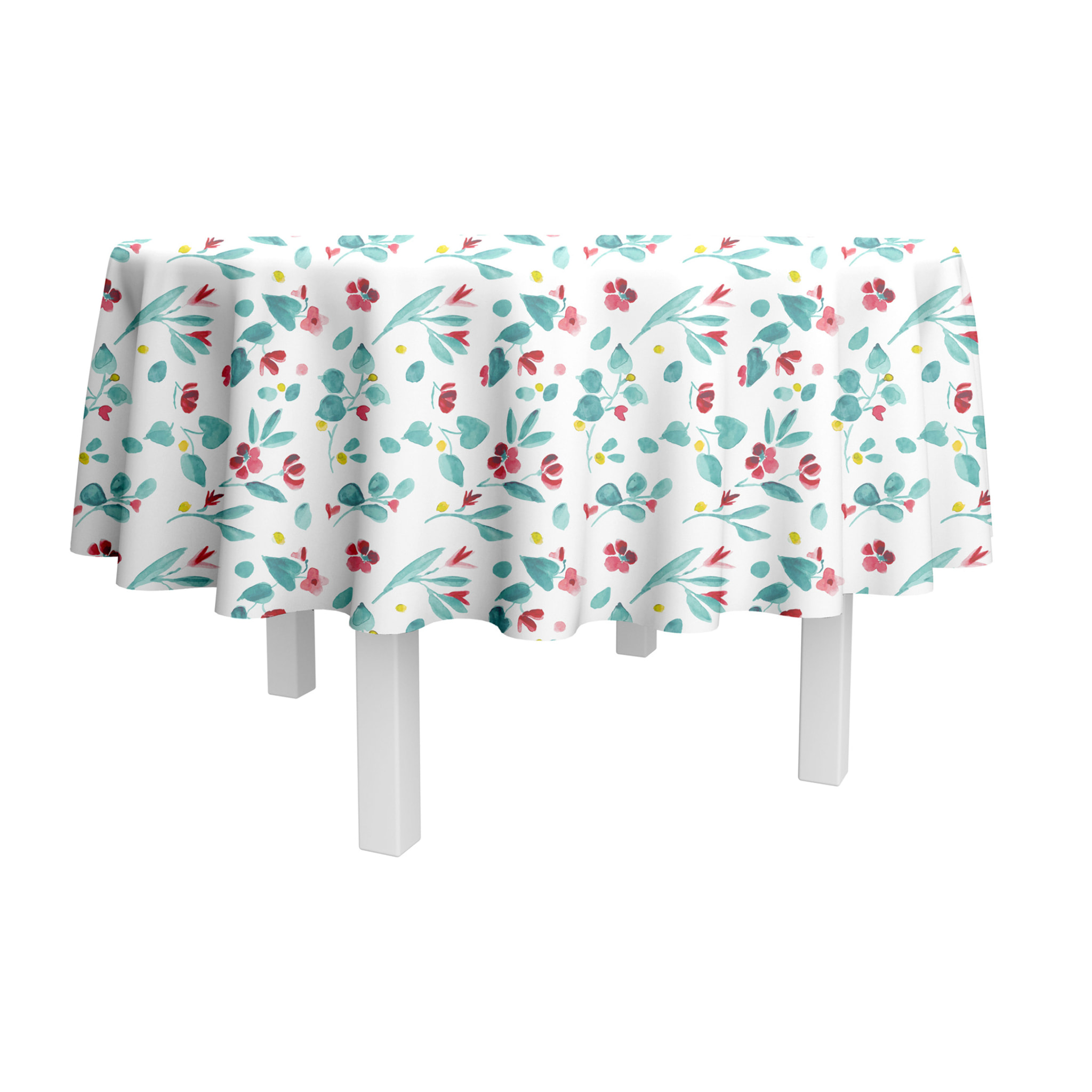 Nappe coton enduit Ariette aqua