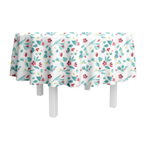 Nappe coton enduit Ariette aqua