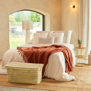 Housse de coussin bouclette - Ecru