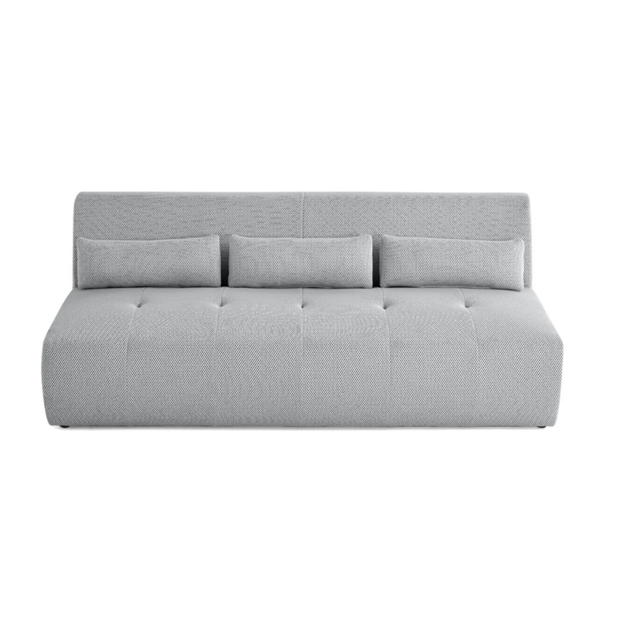 Onyx - canapé droit 3 places - en tissu mailles 3D - Gris clair