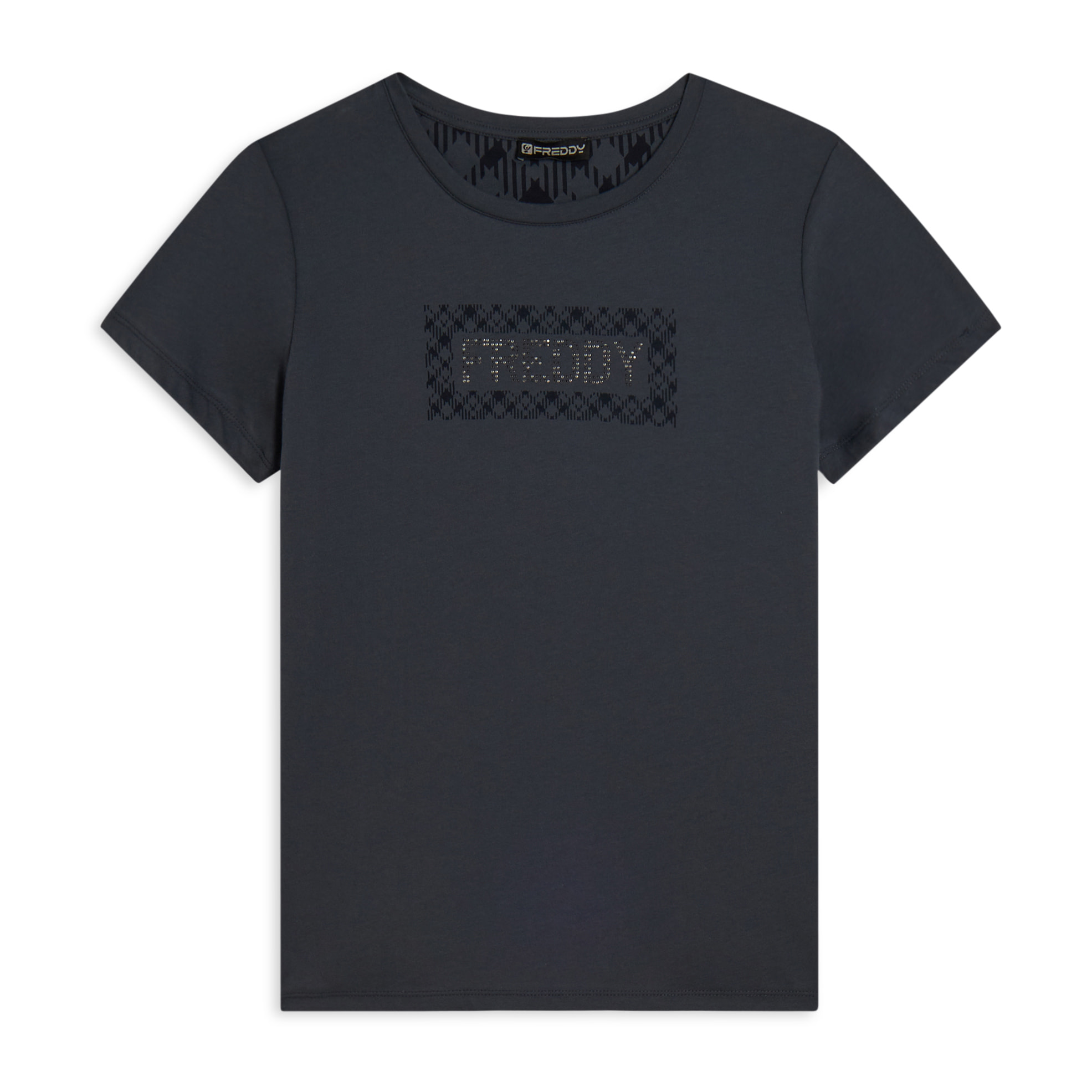 T-shirt con logo e grafica geometrica