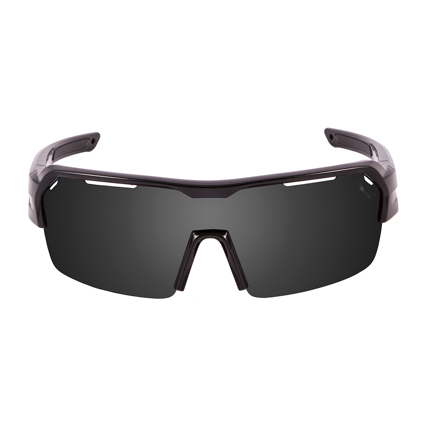 Gafas de deportes acuáticos OCEAN RACE - Negro brillante / Ahumada y plaquetas y puntas negras