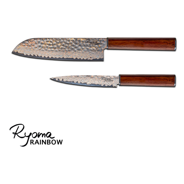 Set 2 couteaux de cuisine Ryoma Rainbow