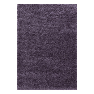 SYDNEY - Tapis shaggy uni à poils longs violet - SYD3000VIO