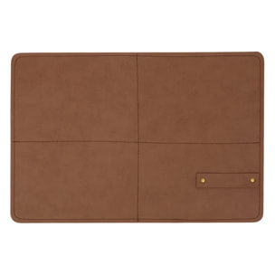 Set de table rectangulaire Glenn 30x45cm camel