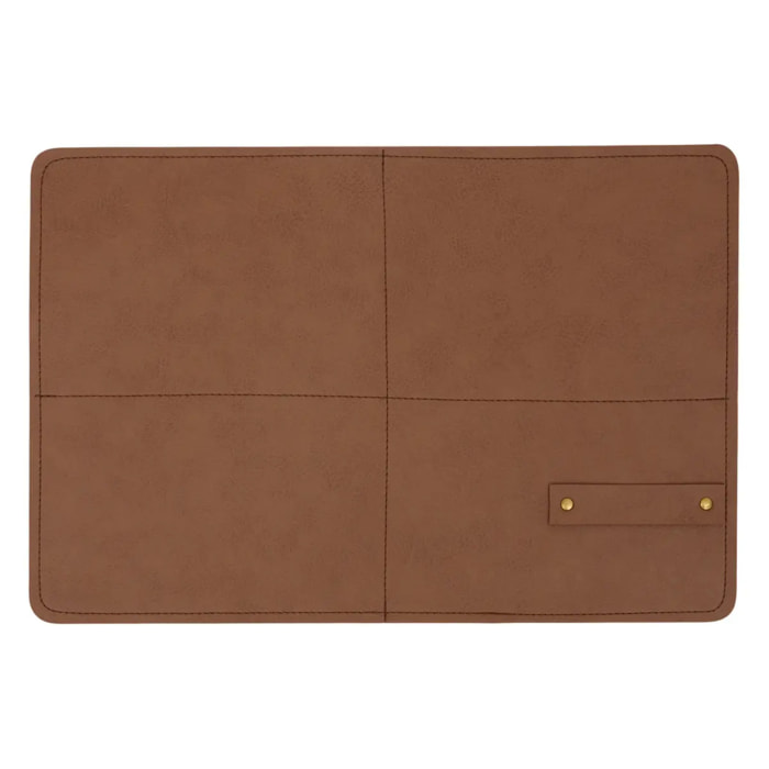 Set de table rectangulaire Glenn 30x45cm camel