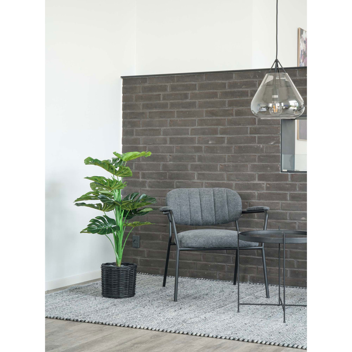 Monstera artificiale verde H 90 cm