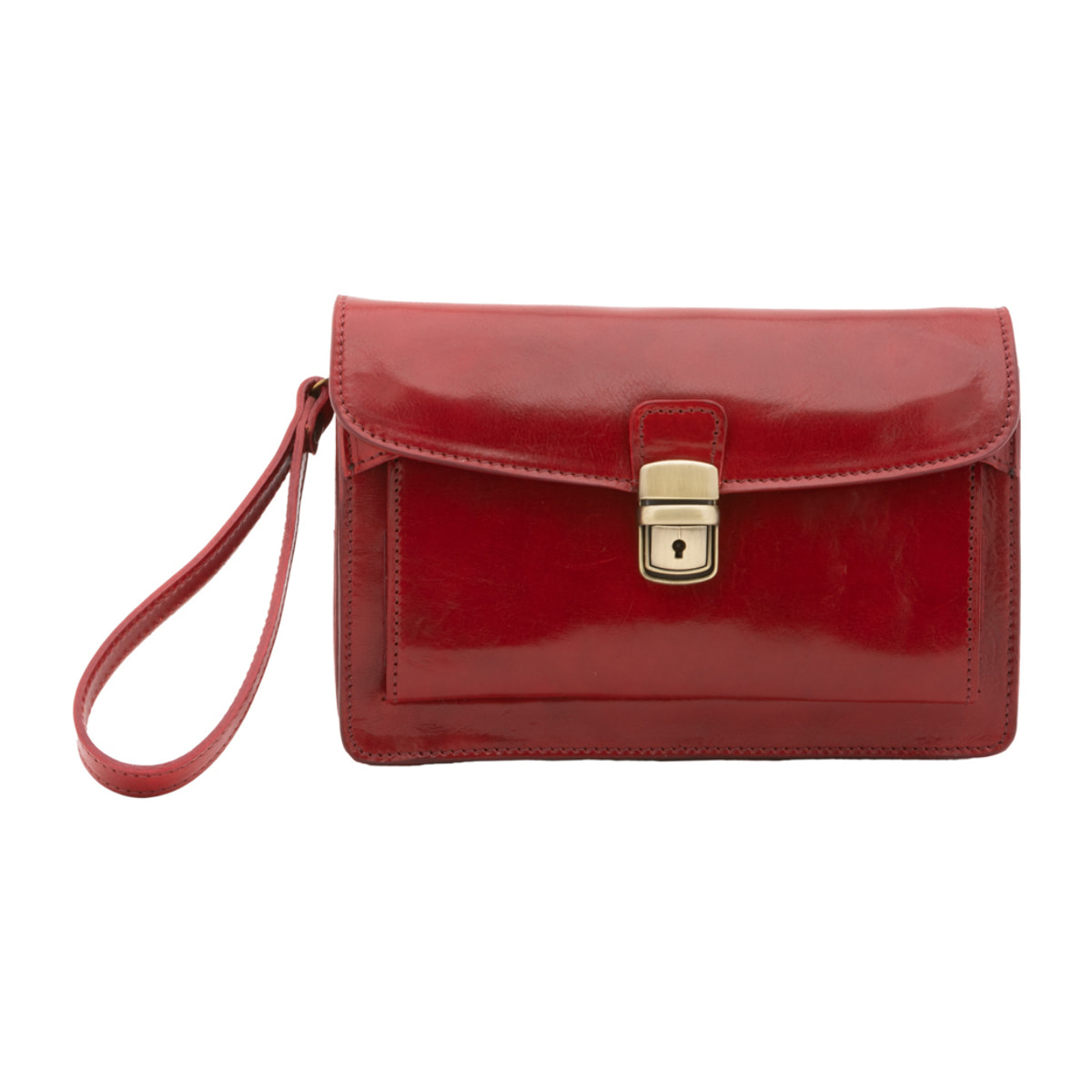 Borsa a mano  da uomo In Vera pelle Made in Italy 24x17x8 cm