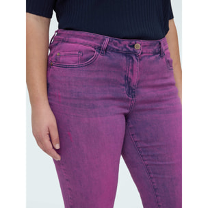 Fiorella Rubino - Jeans Kick Flare lavaggio viola délavé - Viola