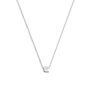 Collar Personalizado Single Letter Plata