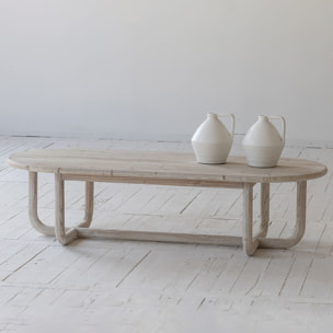 Table basse en pin recyclé KRISTEN
