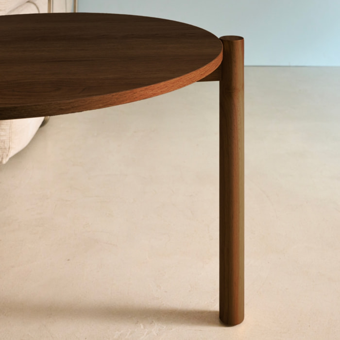 Tables gigognes rondes décor bois HARMONY