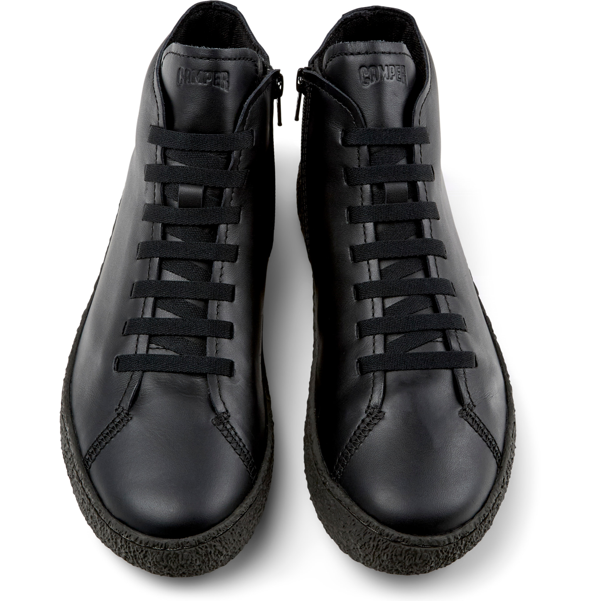 Botines - CAMPER Peu Terreno - Negro - Cuero liso