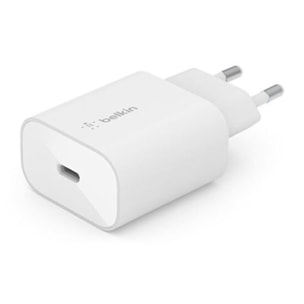 Chargeur secteur BELKIN 25W USB-C pour samsung et apple Blanc