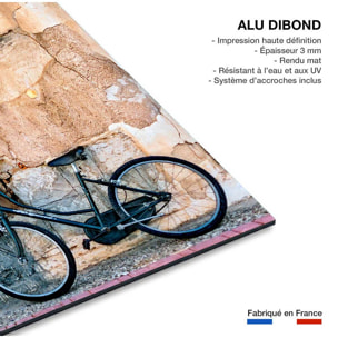 Tableau bicyclette bleue Tableau alu Dibond