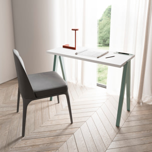 Escritorio Colmar blanco y verde 78x107x49 cm