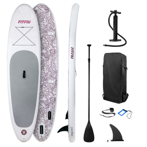 Tabla paddle surf hinchable FITFIU con accesorios y diseño azteca