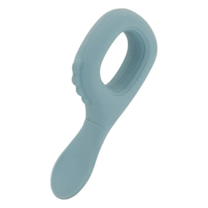 Set bavoir et cuillère Yum silicone bleu