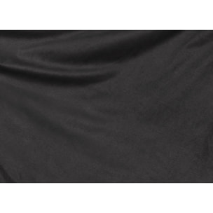 Vestiletto Giroletto Effetto Velluto Estensibile Tinta Unita Matrimoniale Perfetto Grigio