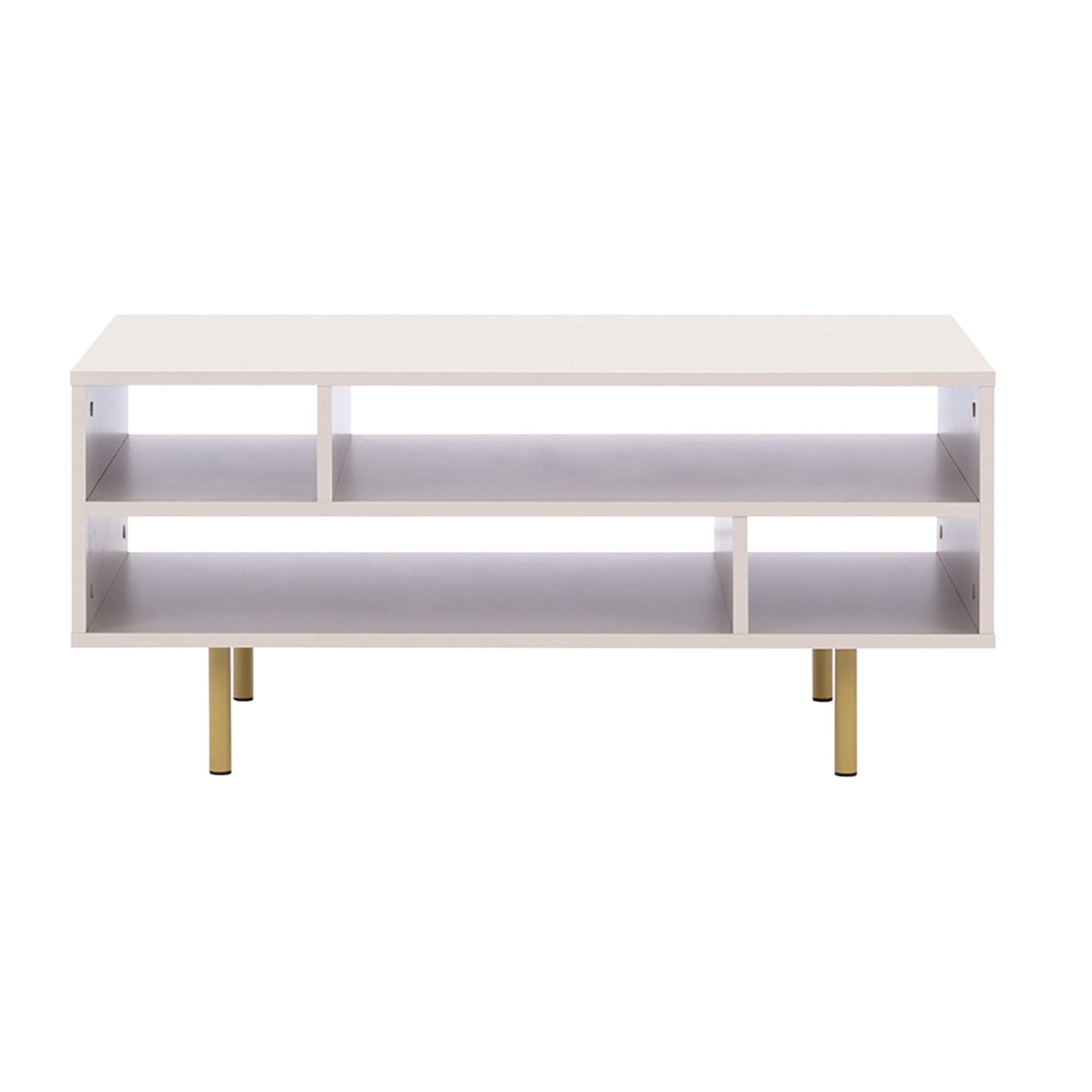 Monica - table basse - beige - 5 niches - 100 cm - Beige