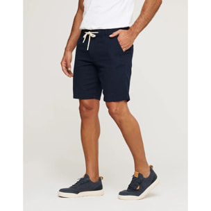 Bermuda Algodón Azul Marino - Nafio