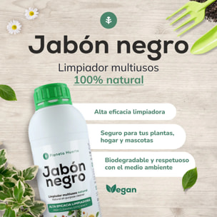 Jabón potásico Negro Planeta Huerto 5 L