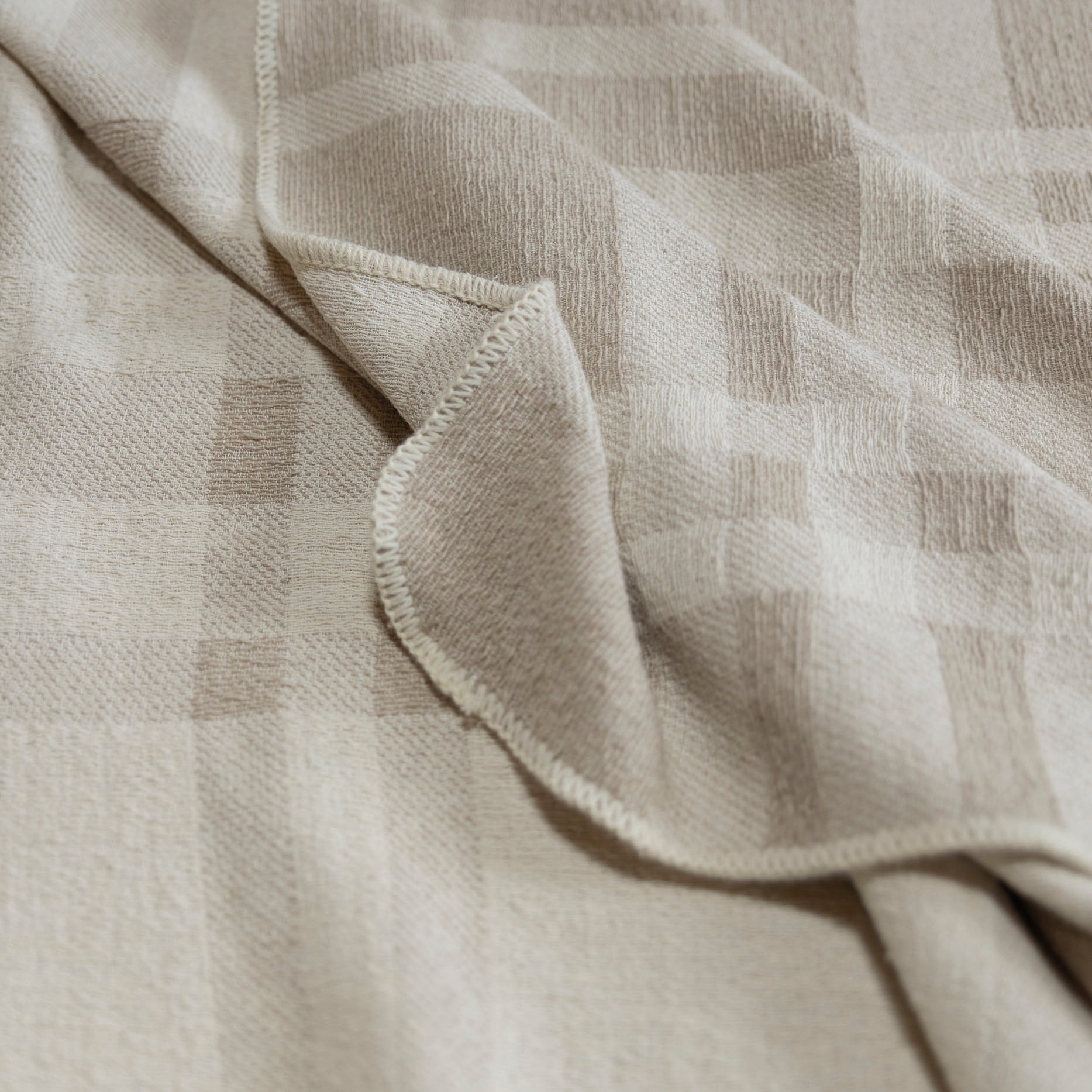 Naturals - Colcha Foulard - 80% Algodón - 20% Poliéster - Jacquard - Siena Beige