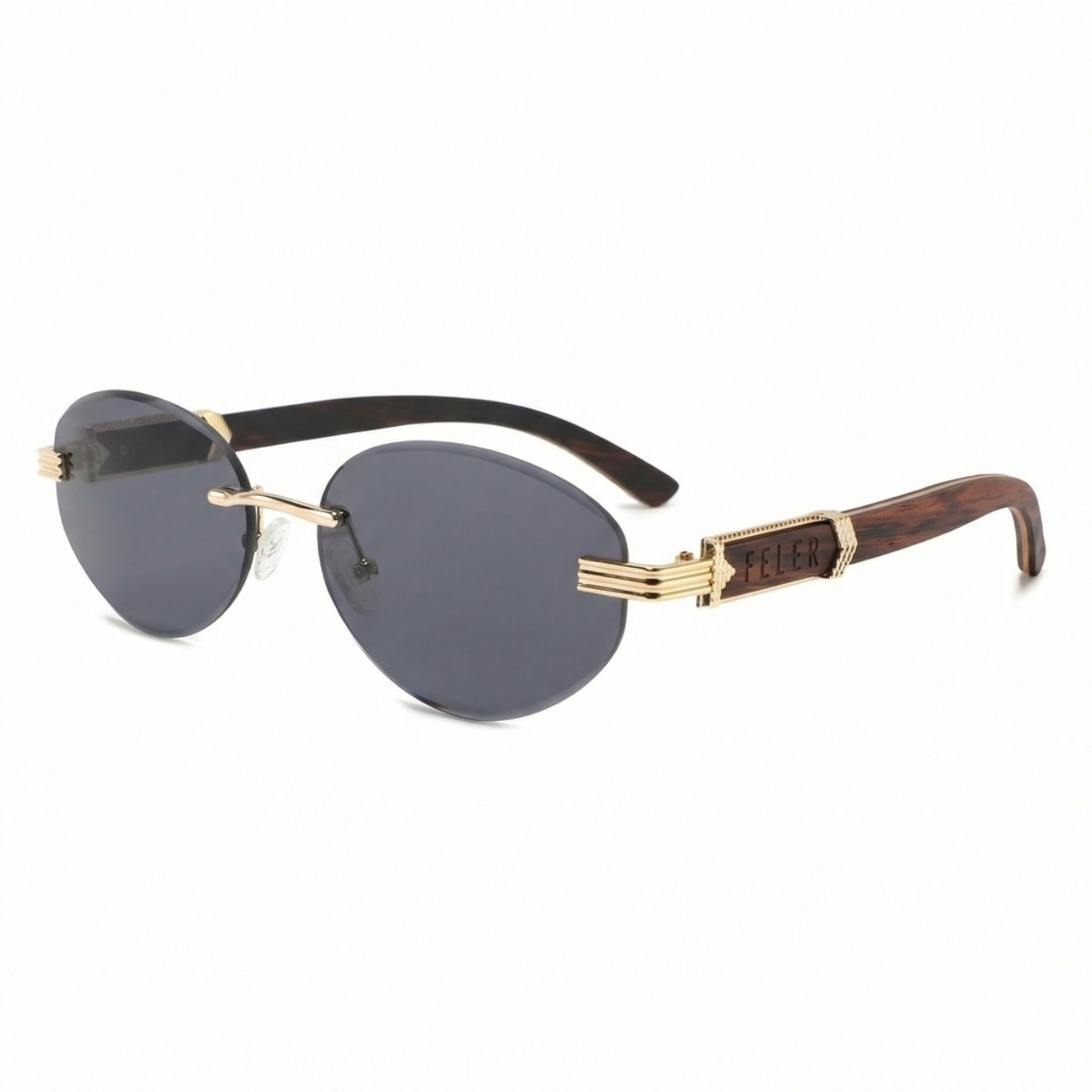 Gafas de Sol Feler 1820-1 Polarizadas de Madera Unisex 57 mm