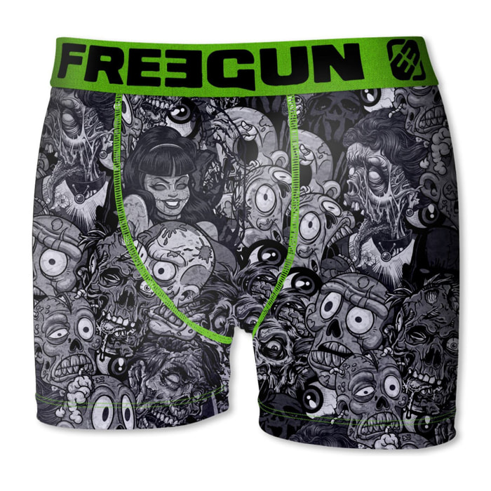 Calzoncillo boxer freegun color gris para niño