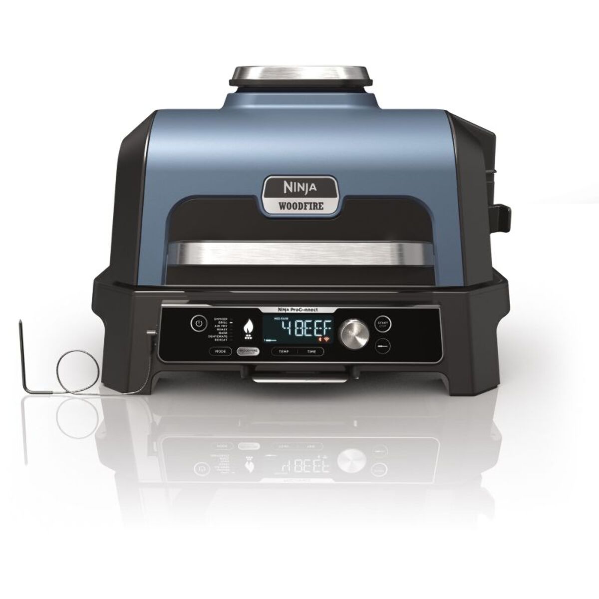 Barbecue électrique NINJA OG901EU Woodfire pro connect à poser, 44.5x26.5 cm