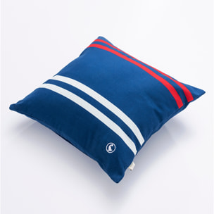 Set de 2 cojines 40x40cm 100% algodón 300gsm color azul marino el ganso