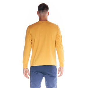 Camiseta de hombre Leone Basic de algodón de manga larga