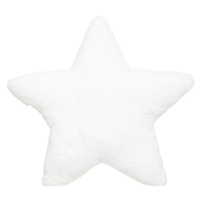 Coussin enfant étoile blanc 39x39cm