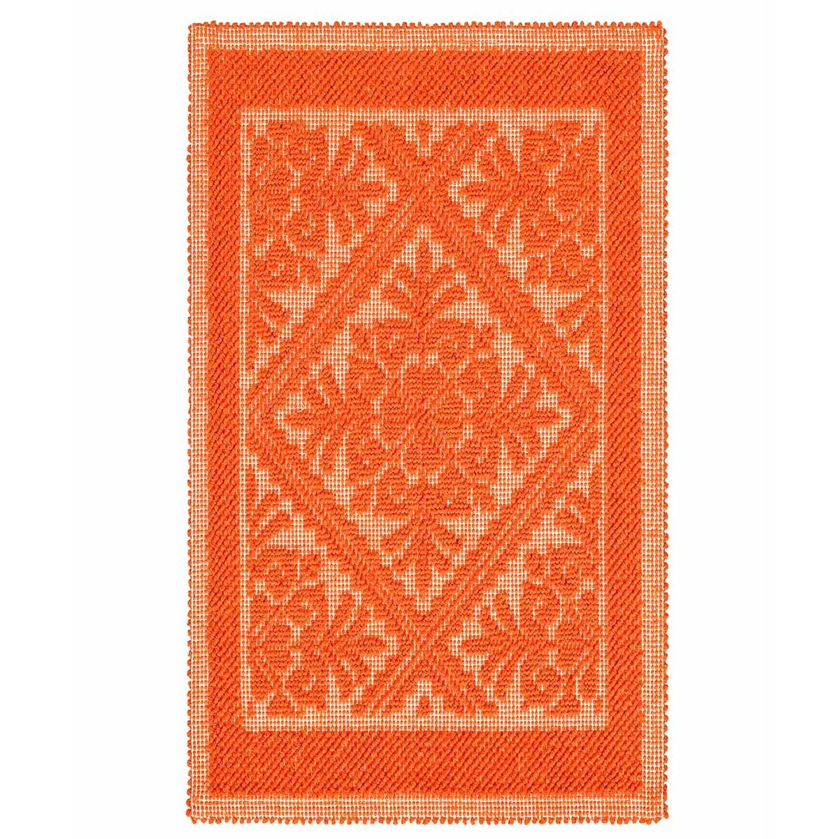 Tappeto Sardo arancione Ingresso Cucina Bagno