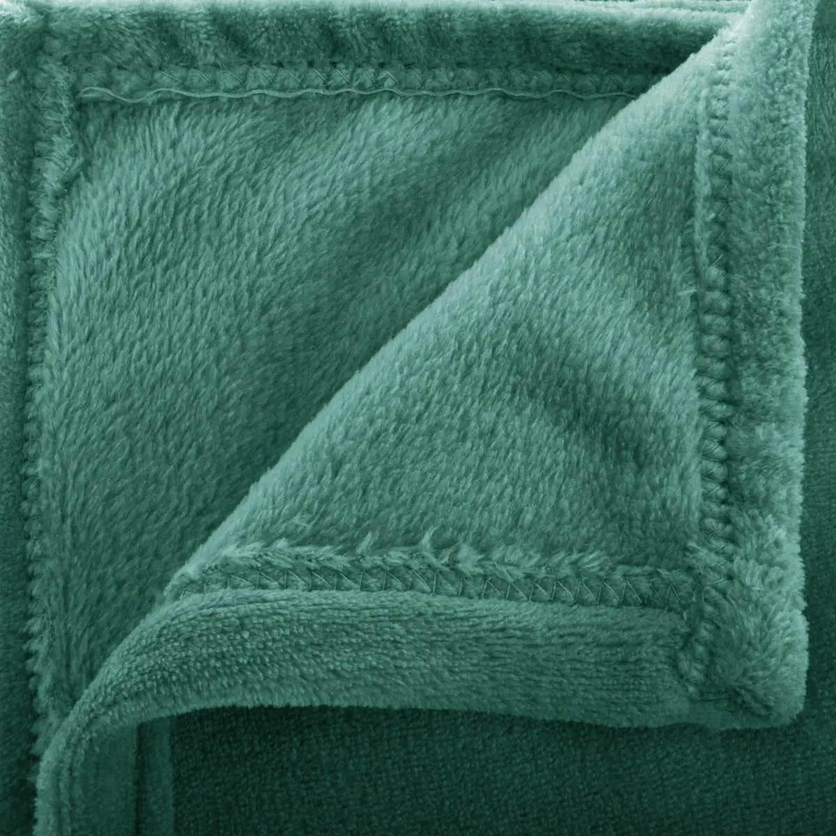 Plaid flanelle vert 180x230cm