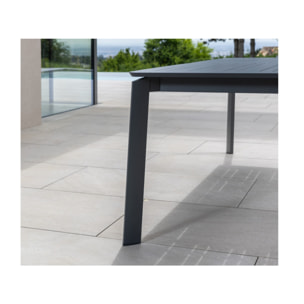 Ensemble table et chaises de jardin  - Gris Anthracite - NAIROBINEA