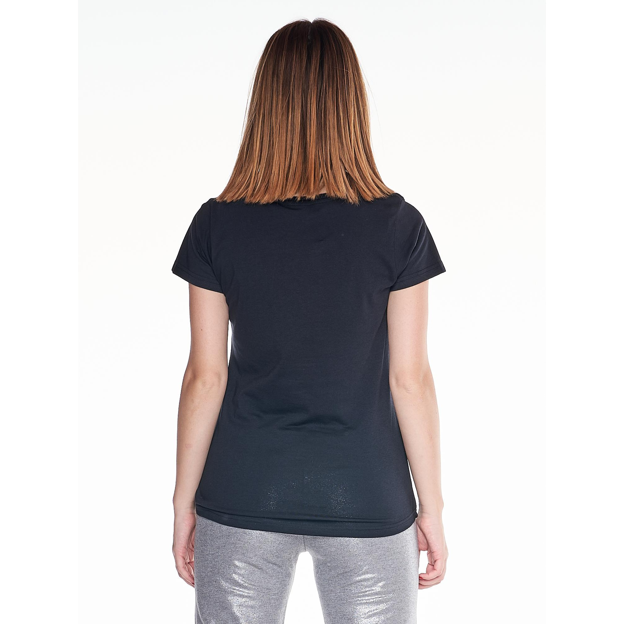 Camiseta de mujer de manga corta con logo Shine On