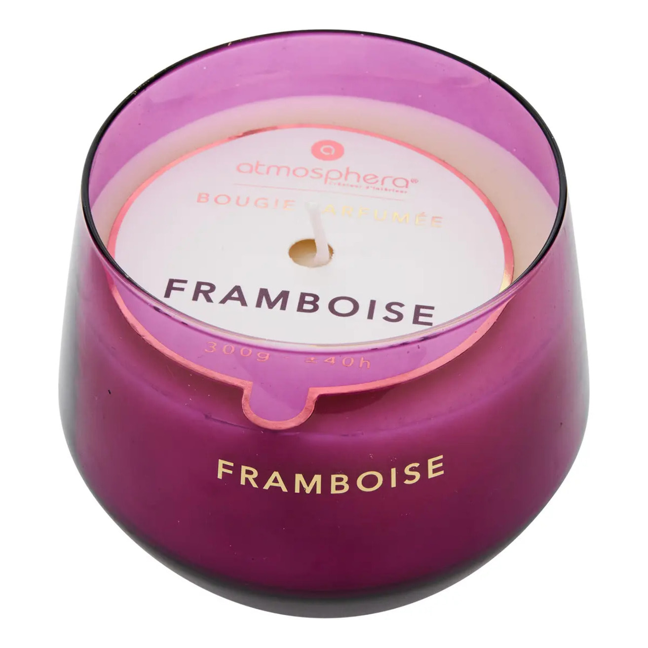 Bougie parfumée 300 g Glowy framboise