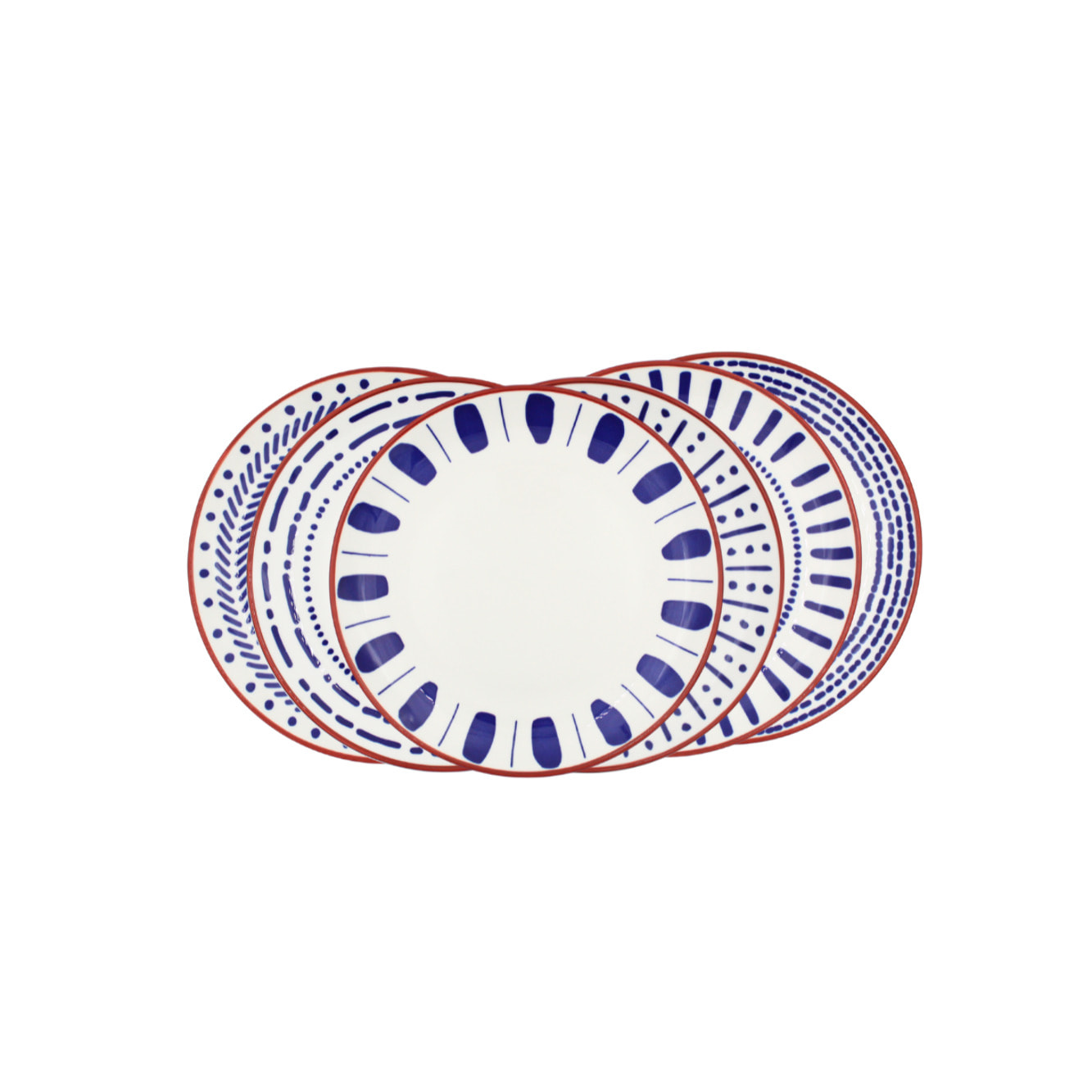 Lot de 6 assiettes à dessert, SANTORIN