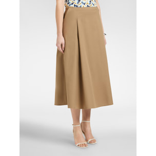 Elena Mirò - Gonna midi dalla linea ad A - Marrone