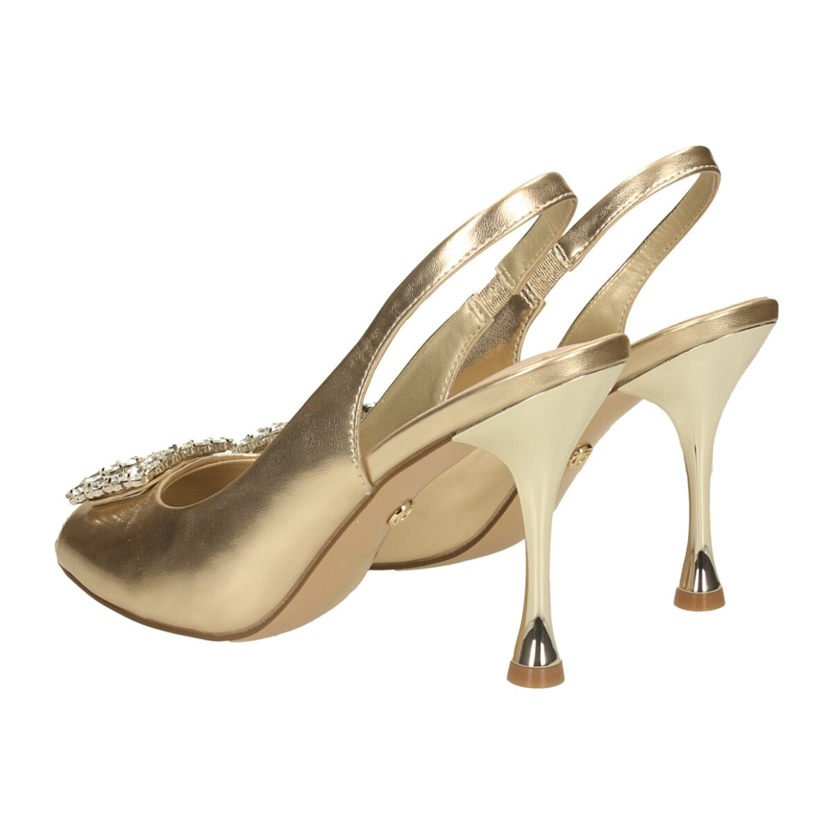 Décolleté sling back Donna Tata Italia Dorato