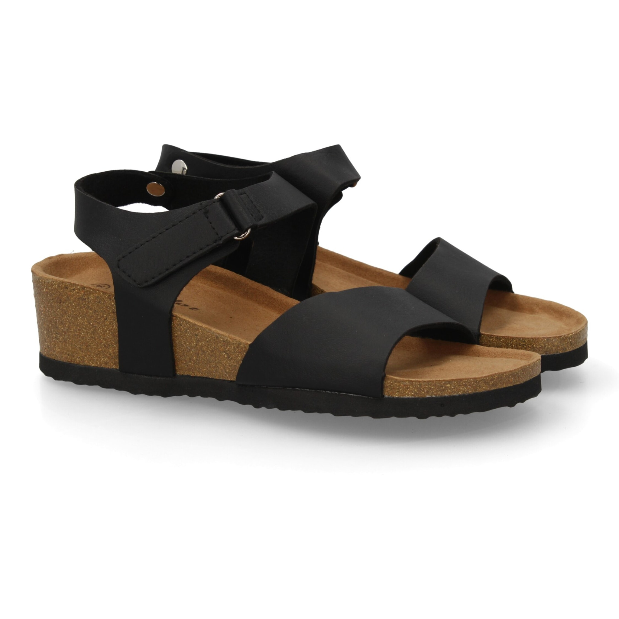 Sandalia cómoda cuña mujer cierre autoaderente