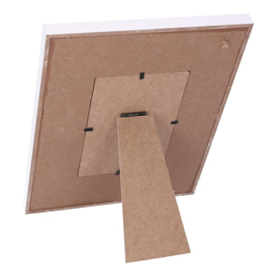 Portafoto da tavolo in legno mare blu e bianco rettangolare cm21x1,5h27