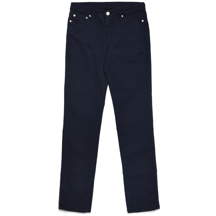 Kappa - Pantaloni Donna Blu - Debbye Comfort Peached Gabardine