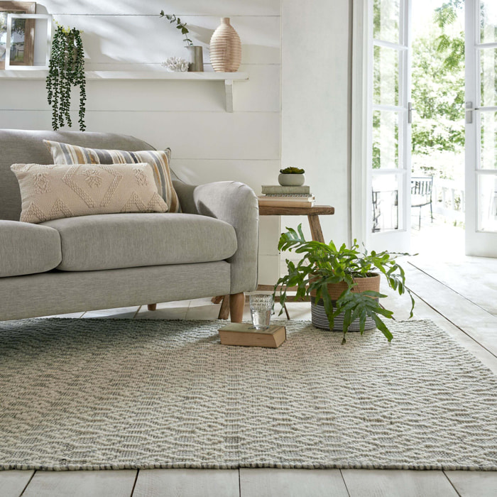Tapis en laine DREAM Gris/Ivoire