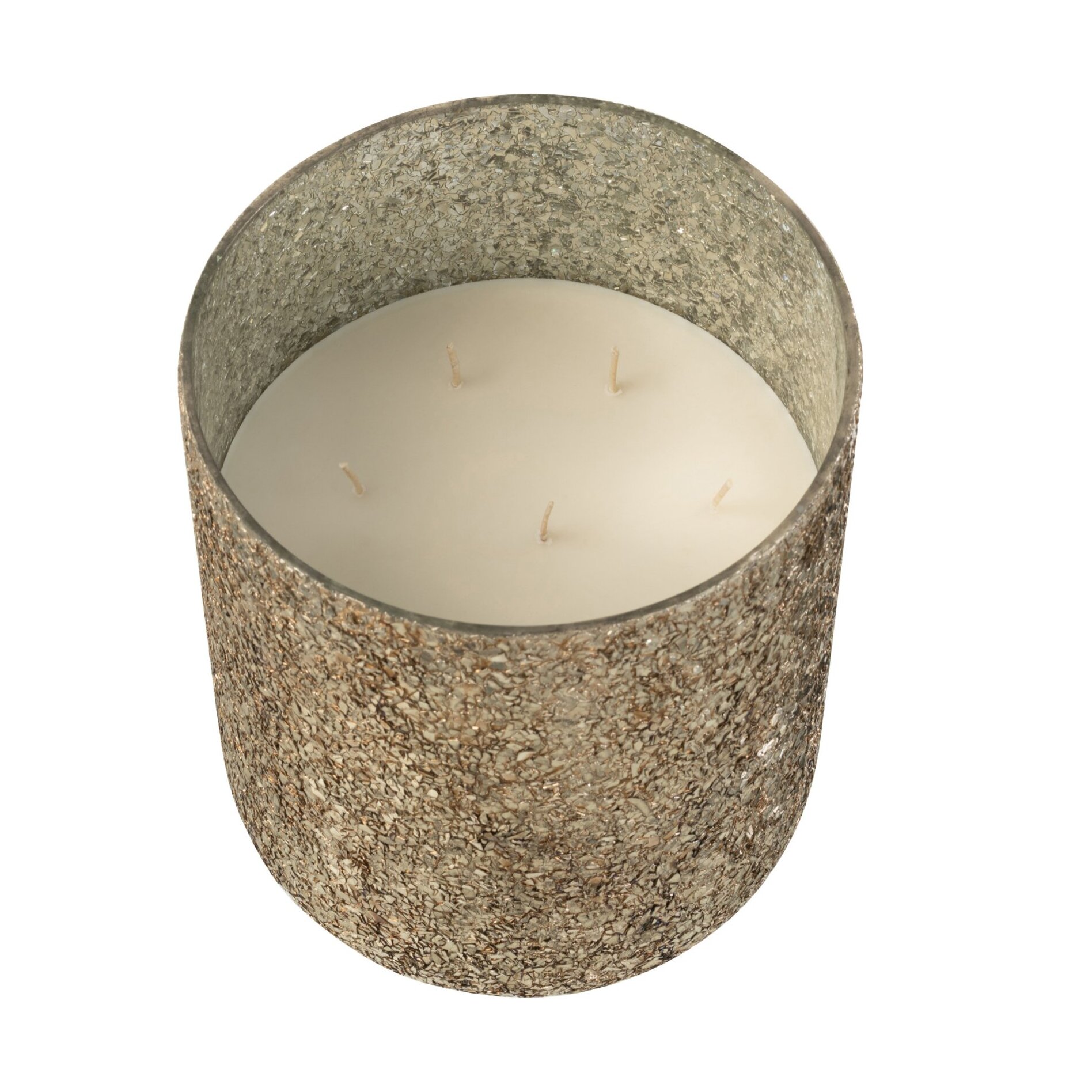 J-Line bougie parfumée Luxuria - Cookie Crunch - verre - bronze - extra large - 120H