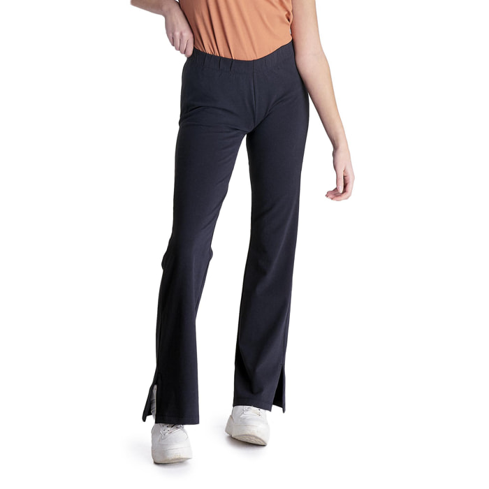 Pantalón polar de mujer ActiveZone tobillo ancho