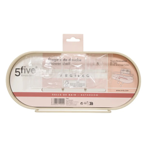 Étagère de douche Argileo rectangulaire 1 niveau beige