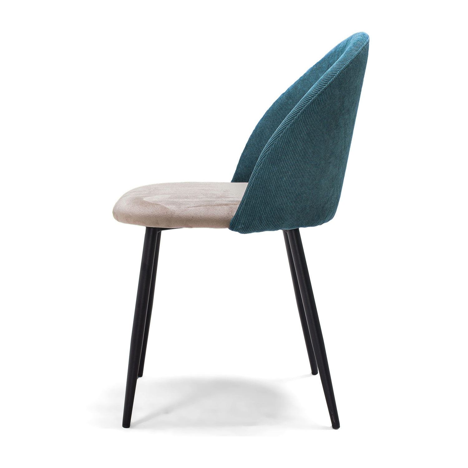 DUNDEE - Set di 2 sedie di design in velluto